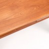 Mid-Century teakhouten Deense uitschuifbare vintage eettafel