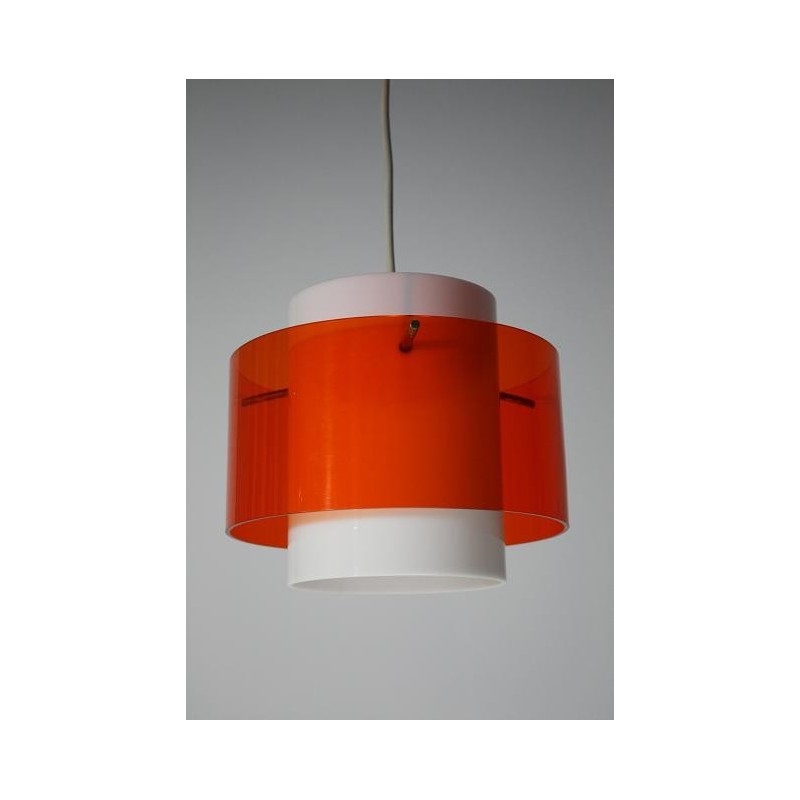 melk wit keuken Van storm Plexiglazen lamp wit/oranje - Retro Studio